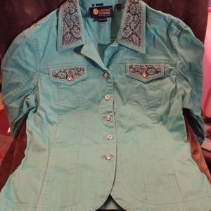 Christine Alexander Jean Jacket Sz M